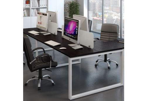 Бенч-система на 4 рабочих места Деко Опера, цвет венге