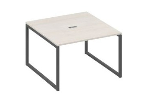 Стол для переговоров квадратный Мира Одри, цвет дуб шамони + антрацит