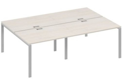 Рабочая станция (4х120) Мира Нумо, цвет дуб шамони + серый