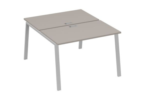 Рабочая станция 2х120 Мира Трио, цвет мокко премиум + серый