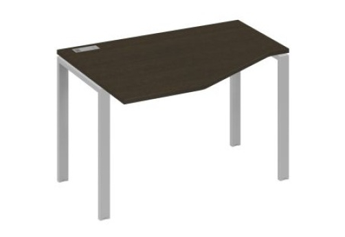 Стол эргономичный левый Мира Нумо, цвет венге + серый