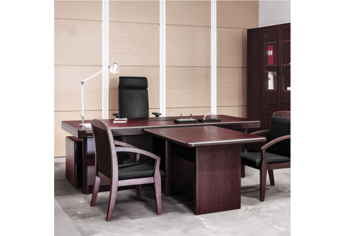 Стол для руководителя с брифинг-приставкой Селена, цвет палисандр
