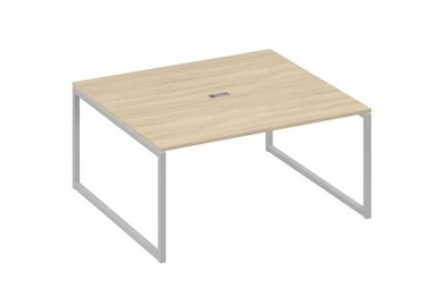 Стол для переговоров прямоугольный Мира Одри, цвет дуб скандинавский + серый