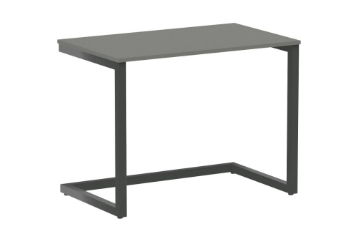 Стол письменный, цвет металлик + антрацит