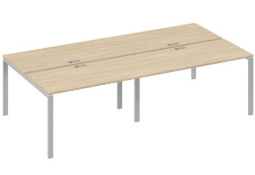 Рабочая станция (4х140) Мира Нумо, цвет дуб скандинавский + серый