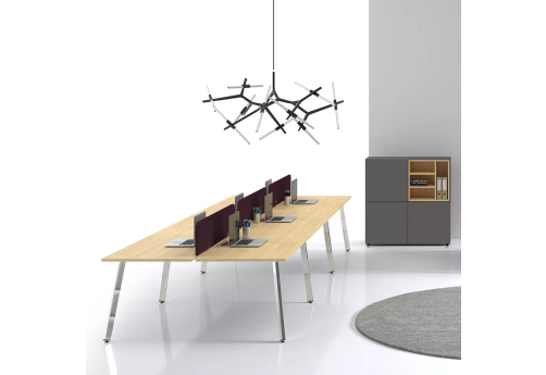 Стол на 6 рабочих мест Скания, цвет романо