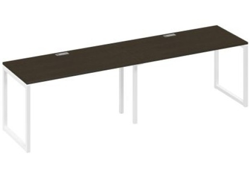 Рабочая станция (2х140) Мира Одри, цвет венге + белый