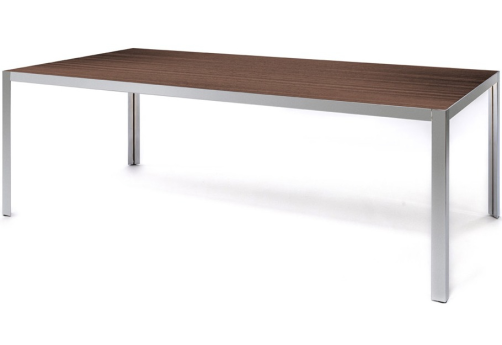 Стол письменный, цвет эвкалипт темный + хром