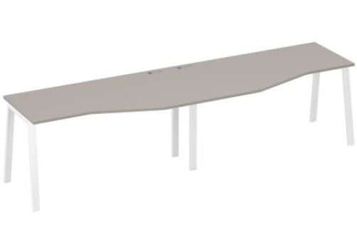 Рабочая станция эргономичная (2х160) Мира Нумо, цвет мокко премиум + белый