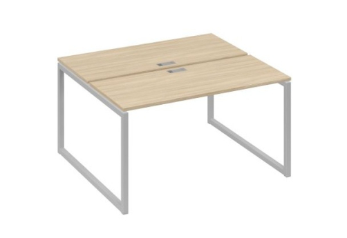 Рабочая станция (2х140) Мира Одри, цвет дуб скандинавский + серый