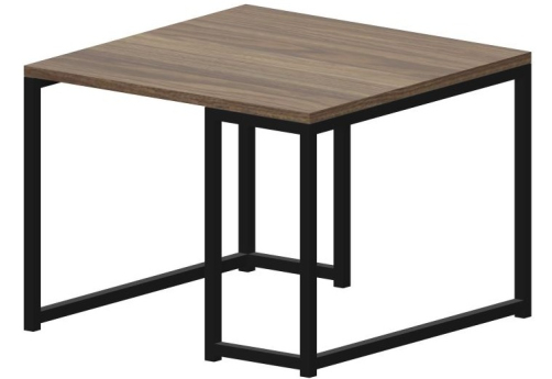 Стол журнальный Мейлон, цвет орех + черный