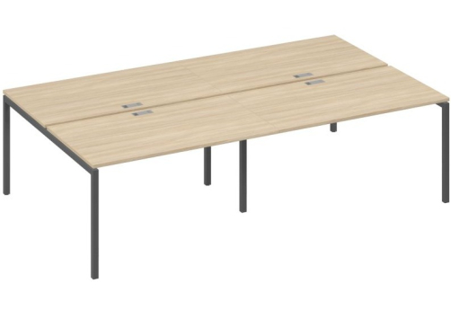 Рабочая станция 4х140 Мира Лофт, цвет дуб скандинавский + антрацит