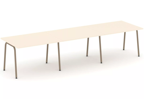 Стол переговорный (тройной), цвет сатин