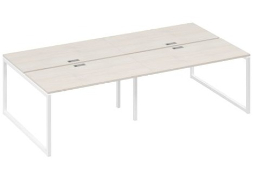 Рабочая станция (4х140) Мира Одри, цвет дуб шамони + белый