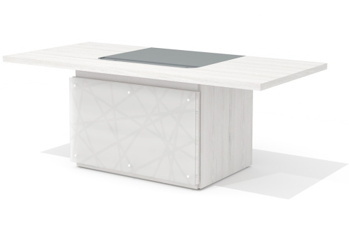 Стол для руководителя с траверсом Нордвик, цвет дуб