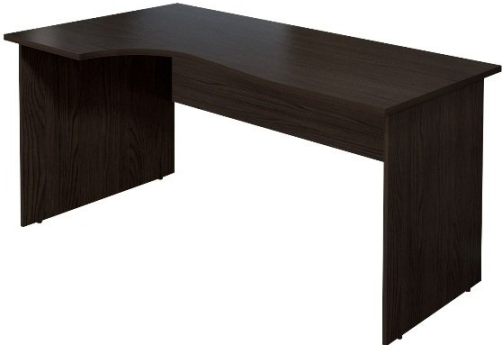Стол криволинейный левый, цвет венге