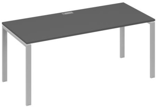 Стол письменный Мира Нумо, цвет антрацит премиум + серый