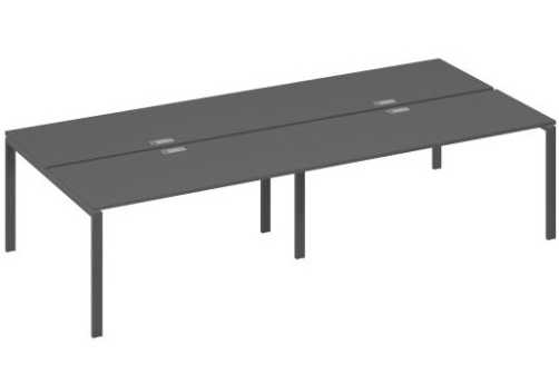 Рабочая станция (4х160) Мира Нумо, цвет антрацит премиум + антрацит