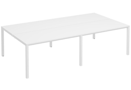 Рабочая станция (4х140) Прайм Металл 50, цвет белый + белый