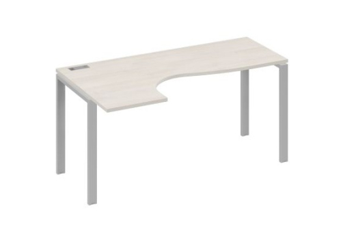 Стол эргономичный левый Мира Нумо, цвет дуб шамони + серый