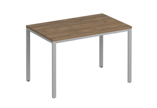 Стол письменный на металлокаркасе Прайм Металл 25, цвет шамони темный + серый