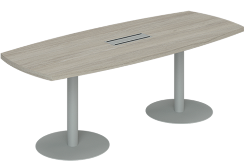 Стол для переговоров с кабель-каналом Камелот, цвет светлый дуб