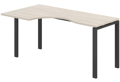 Стол эргономичный левый Индиго Сет, цвет дуб светлый + антрацит