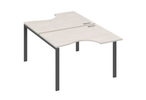 Рабочая станция эргономичная (2х120) Мира Нумо, цвет дуб шамони + антрацит