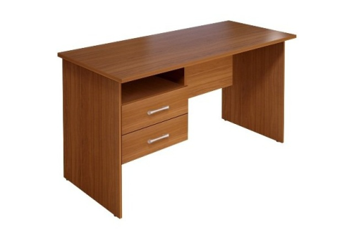 Стол рабочий с тумбой, цвет орех