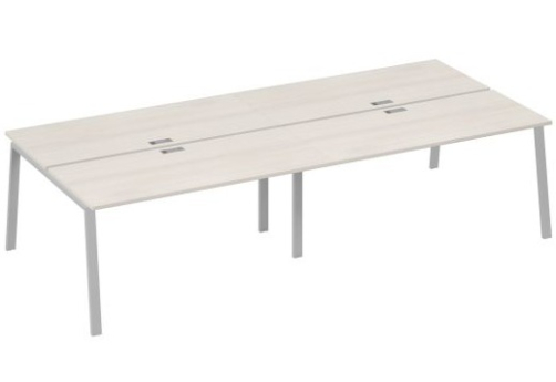 Рабочая станция 4х160 Мира Трио, цвет дуб шамони + серый