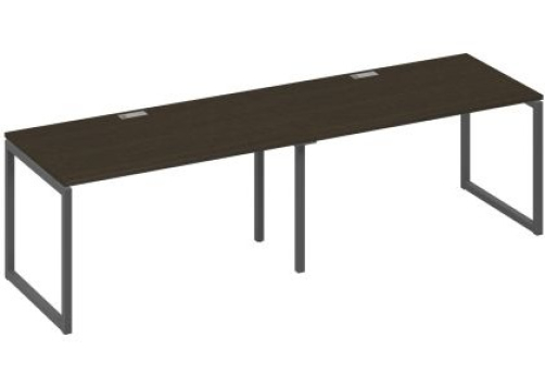 Рабочая станция (2х140) Мира Одри, цвет венге + антрацит