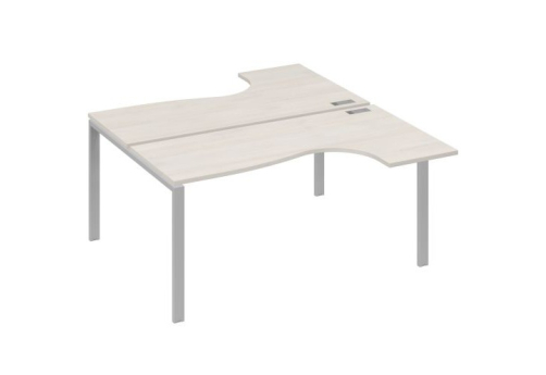 Рабочая станция эргономичная (2х160) Мира Нумо, цвет дуб шамони + серый