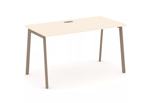 Стол рабочий (с лючком), цвет сатин