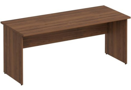 Стол рабочий офисный Прайм, цвет орех
