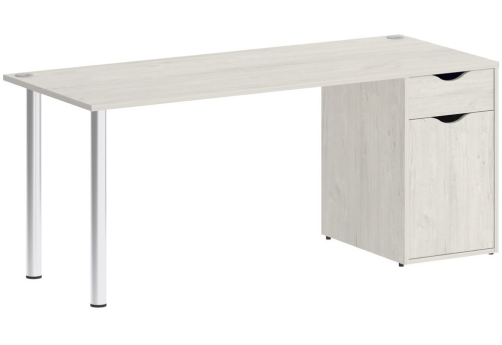 Стол письменный с тумбой, цвет дуб наварра