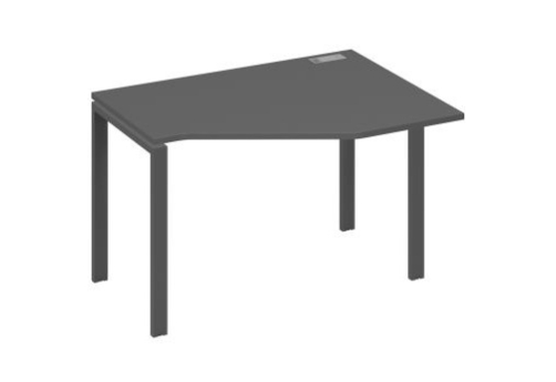 Стол эргономичный правый Мира Нумо, цвет антрацит премиум + антрацит