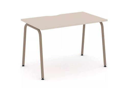 Стол рабочий (с вырезом под провода), цвет капучино