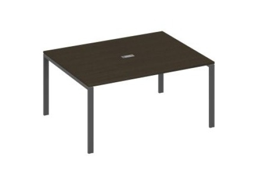 Стол для переговоров прямоугольный Мира Нумо, цвет венге + антрацит