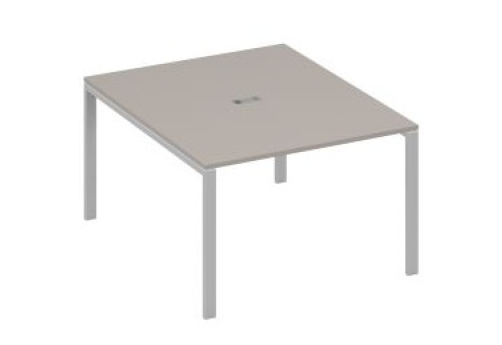 Стол для переговоров прямоугольный Мира Нумо, цвет мокко премиум + серый