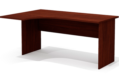 Стол эргономичный левый Джерси, цвет орех