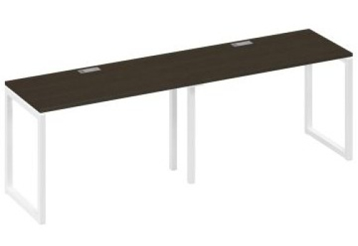 Рабочая станция (2х120) Мира Одри, цвет венге + белый