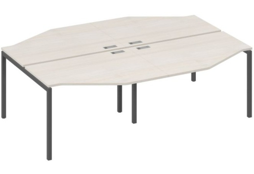 Рабочая станция эргономичная 4х120 Техно Мира Лофт, цвет дуб шамони + антрацит