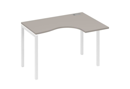 Стол эргономичный правый Классика Мира Лофт, цвет мокко премиум + белый