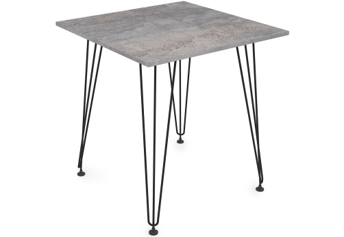 Стол обеденный квадратный Мальта, цвет базальт