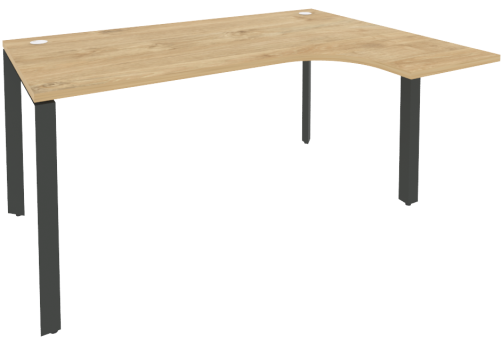 Стол эргономичный правый, цвет тиквуд светлый