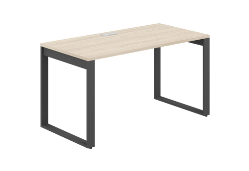 Стол рабочий с лючком Фламинго, цвет акация + антрацит