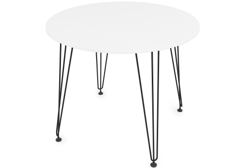 Стол обеденный круглый Мальта, цвет белый