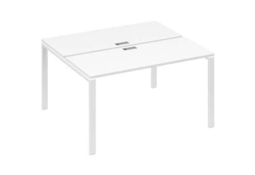 Рабочая станция (2х140) Мира Нумо, цвет белый премиум + белый