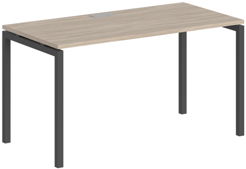 Стол рабочий Индиго Форт, цвет дуб светлый + антрацит
