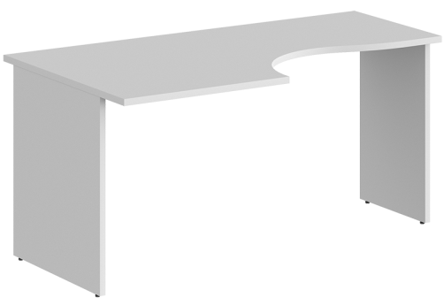 Стол эргономичный левый Индиго Вуд, цвет белый